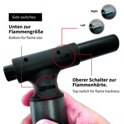 TQ JET Feuerzeug C52 Jet-Flame Gasbrenner Qualitäts-Sturmfeuerzeug
