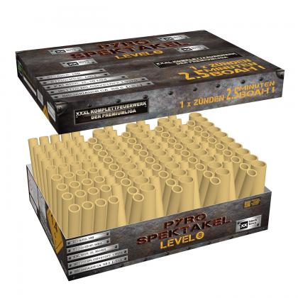 Blackboxx Pyro-Spektakel Level 8 Verbundfeuerwerk, 140 Schuss