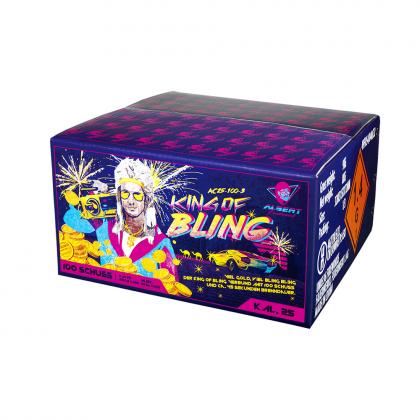 Funke Albert King of Bling 100 Schuss 25mm 1260g Verbundfeuerwerk