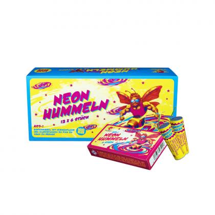 Funke Albert Neon Hummeln 6 Stück Schachtel F1