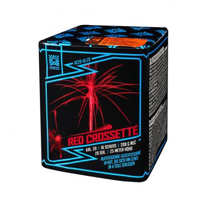 Funke Argento Red Crossette leise Feuerwerksbatterie 16 Schuss 20mm