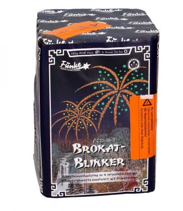 Funke Brokat-Blinker Feuerwerksbatterie, 16 Schuss