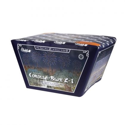 Funke Corolla-Blue Z-1 Feuerwerksbatterie 56 Schuss gefächert 20mm 490g