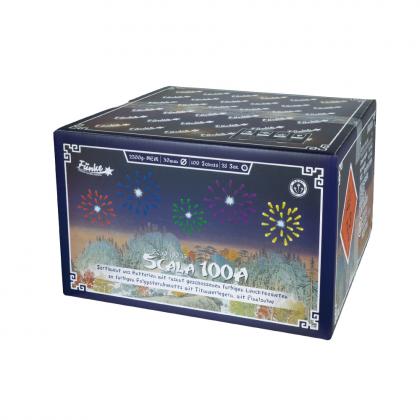 Funke Scala 100A 100 Schuss 30mm 2500g Verbundfeuerwerk 1.3G