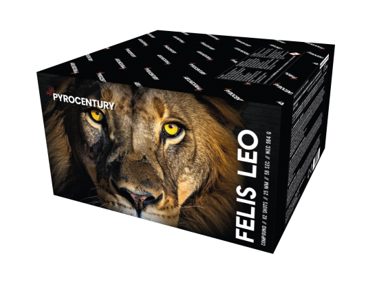 Pyrocentury Felis Leo 82 Schuss ca. 1000g Verbundfeuerwerk