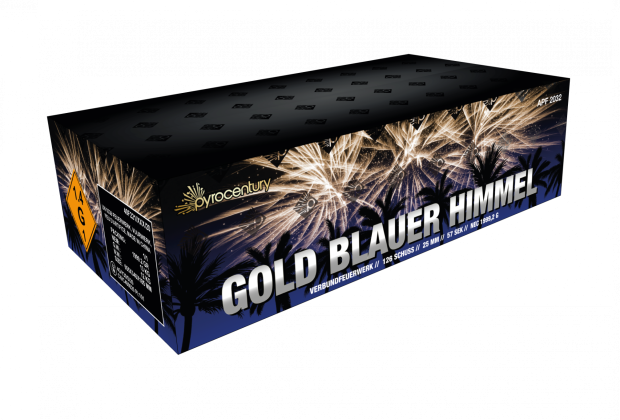 Pyrocentury Gold Blauer Himmel 2000g Verbundfeuerwerk 1.3G