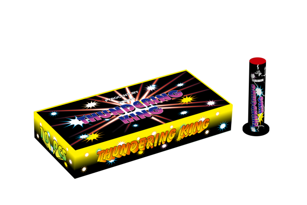 Pyrocentury Thundering King Titansalut Bombenrohre 10 Stück Blitzknall
