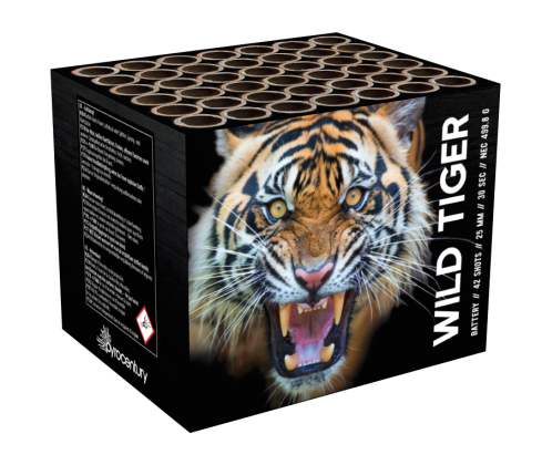 Pyrocentury Wild Tiger Feuerwerksbatterie 42 Schuss 500g