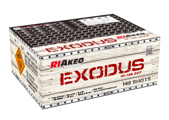 Riakeo Exodus 148 Schuss ca. 1900g Verbundfeuerwerk 1.3G