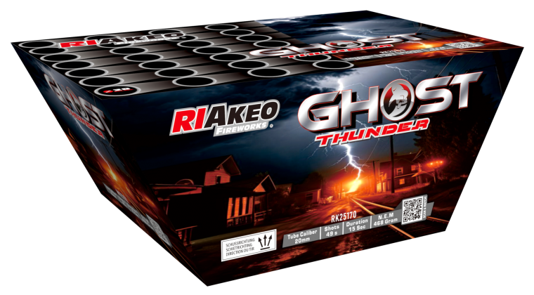 Riakeo Ghost Thunder Salut Feuerwerksbatterie 49 Schuss 20mm 1.3G