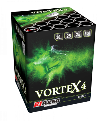Riakeo Vortex 4 Feuerwerksbatterie 25 Schuss 30mm 500g