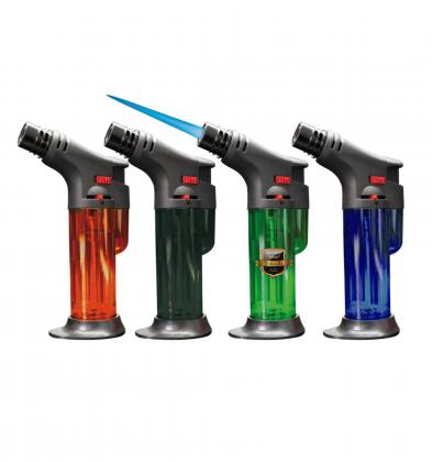 Sturmfeuerzeug Jet-Flame Gasbrenner Qualitäts-Feuerzeug mit Standfuß