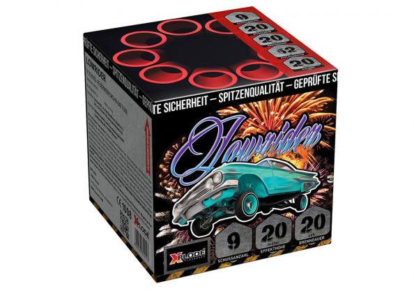 Xplode Lowrider kleine Feuerwerksbatterie 9 Schuss 20mm