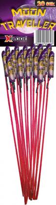 Xplode Moon Traveller Mini Pfeif-Raketen mit Knall 20er Pack
