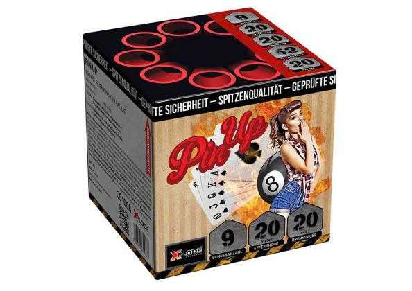 Xplode Pin Up kleine Feuerwerksbatterie 9 Schuss 20mm