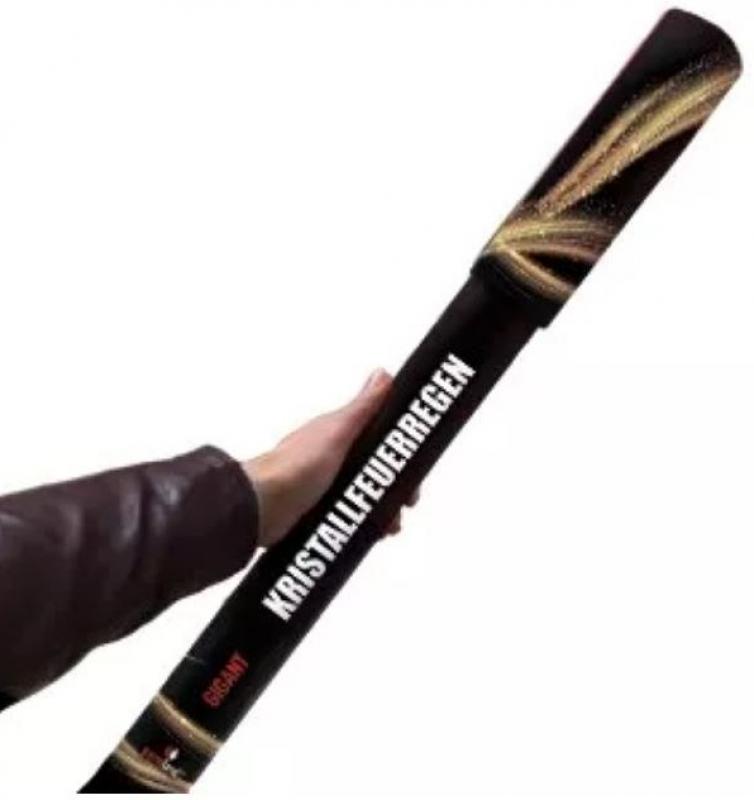 pyroland Kristallfeuerregen Gigant Handfontäne, gold 45 Sek.T1