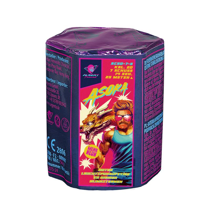 Funke Argento Asoka Feuerwerksbatterie 7 Schuss 20mm