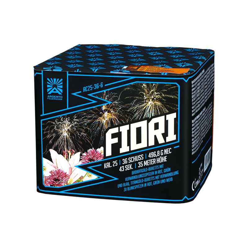Funke Argento Fiori Feuerwerksbatterie 36 Schuss 25mm 500g