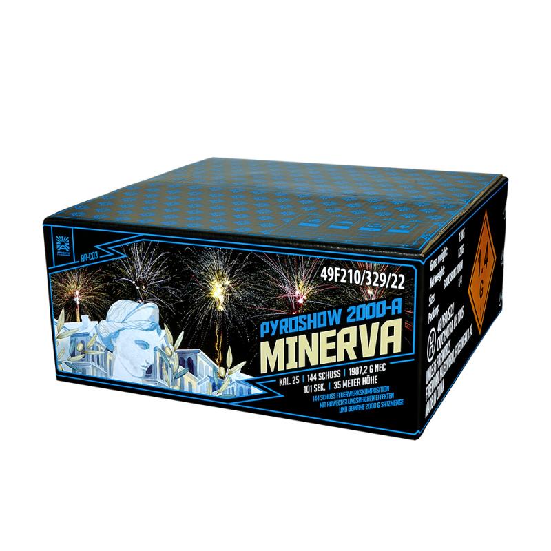 Funke Argento Pyroshow Minerva Reconquista 144 Schuss 2000g Verbundfeuerwerk Funke Argento Pyroshow Minerva Reconquista 144 Schuss 2000g Verbundfeuerwerk
