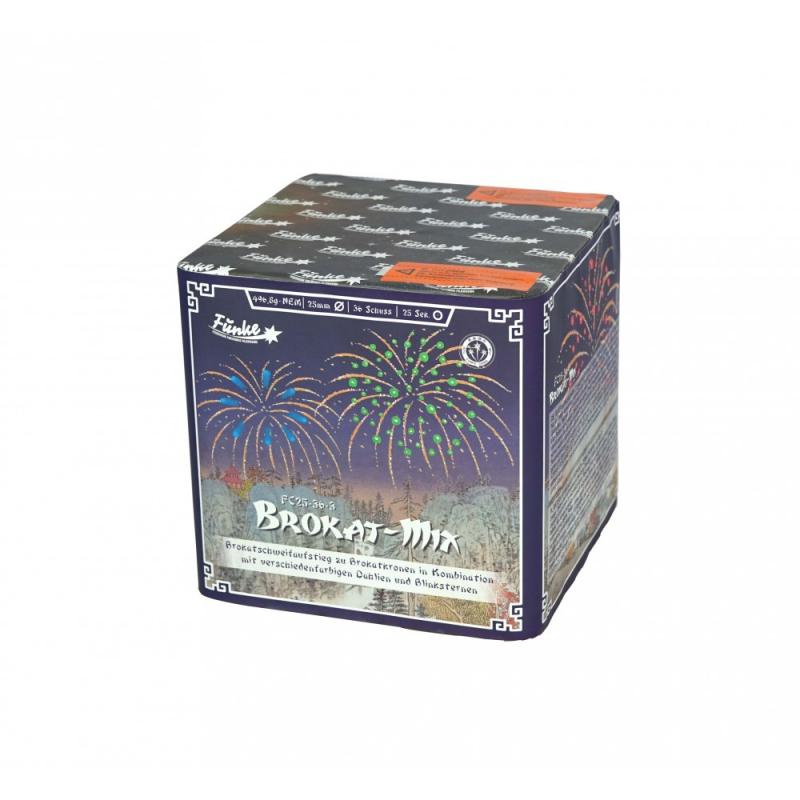 Funke Brokat-Mix Gold Rot Salven Feuerwerksbatterie 36 Schuss Funke Brokat-Mix Gold Rot Salven Feuerwerksbatterie 36 Schuss