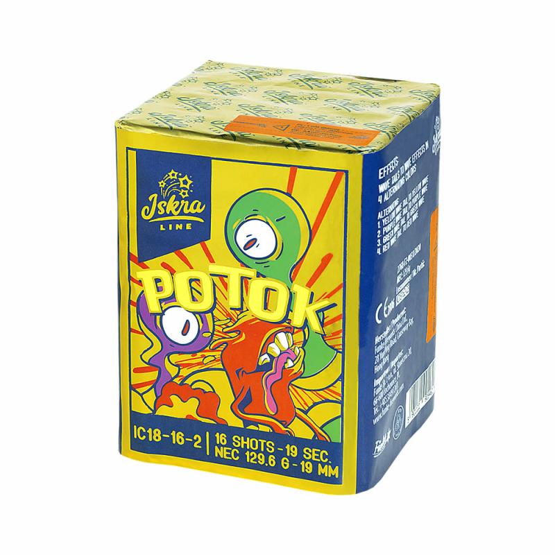 Funke Iskra Line Potok Feuerwerksbatterie 16 Schuss 1.3G