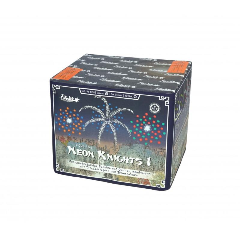 Funke Neon Knights 1 Feuerwerksbatterie 36 Schuss 25mm