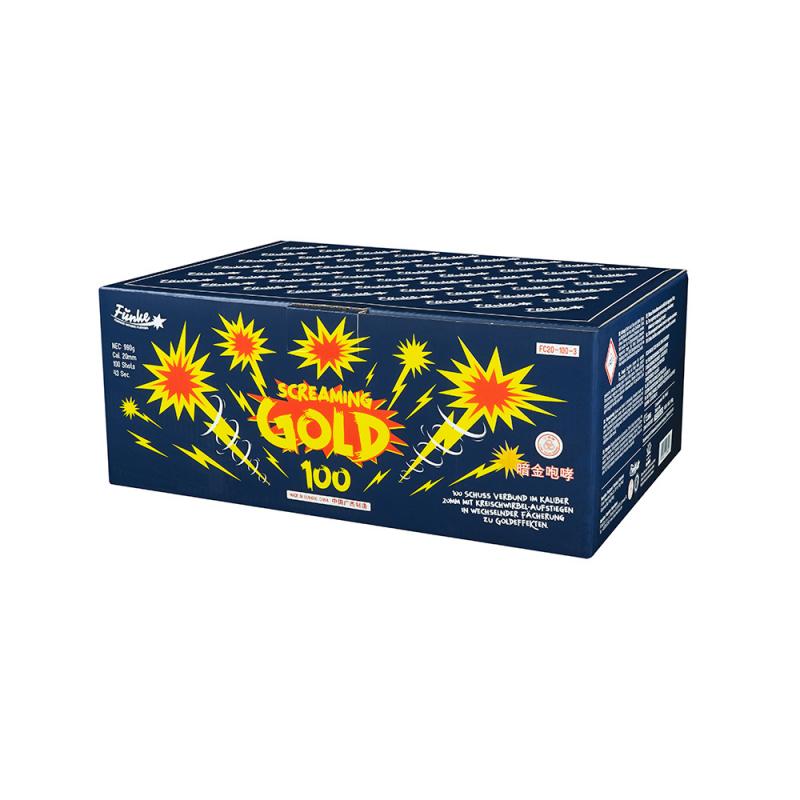 Funke Screaming Gold 100 Schuss 990g Verbundfeuerwerk