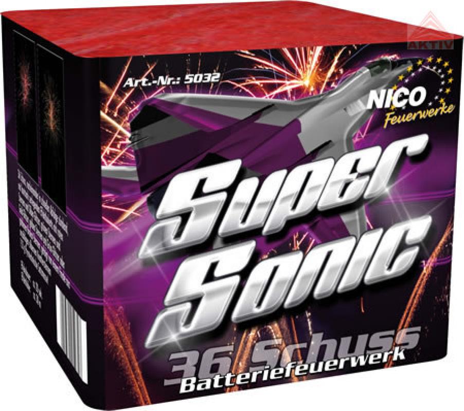 Nico Super Sonic Feuerwerksbatterie 36 Schuss Nico Super Sonic Feuerwerksbatterie 36 Schuss