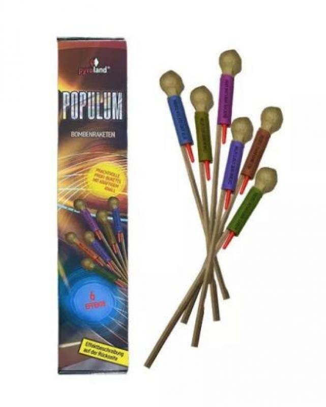 Pyroland Populum Premium Bomben Raketenset 6 Stück