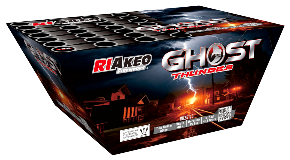 Riakeo Ghost Thunder Salut Feuerwerksbatterie 49 Schuss 20mm 1.3G